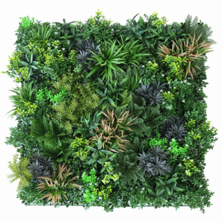 ZELENÁ STĚNA šedá fantazie, dílec 100 x 100 cm